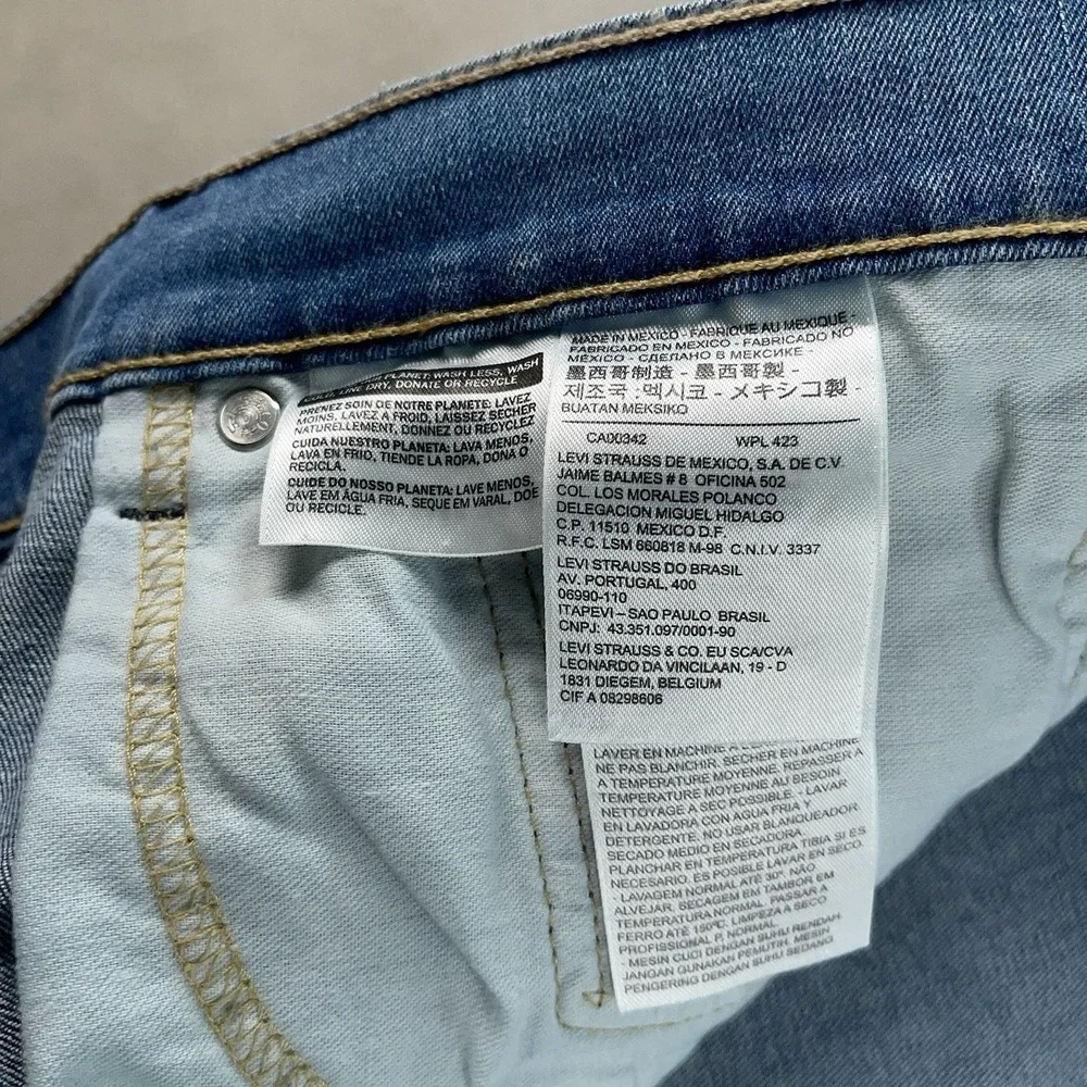 Levis 505‎ Jeans Mens Regular Fit Straight Leg 42x30 Extra Room In Thighs NWT